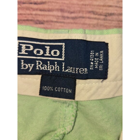 Polo Ralph Lauren Mens Chino Shorts 30 Classic Fit Green Cotton - Picture 3 of 7